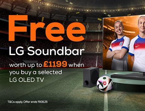 Get a Free LG Soundbar Worth up to £1,199 with Selected LG OLED TVs