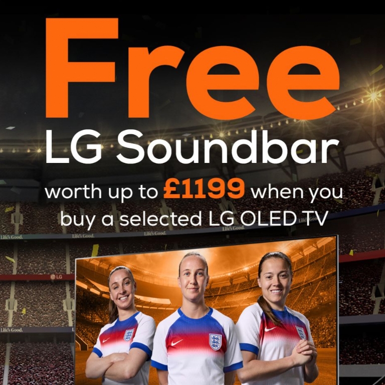 Get a Free LG Soundbar Worth up to £1,199 with Selected LG OLED TVs