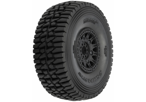 1/7 Mirage TT BELTED F/R Tires MTD 17mm Blk Raid (2): Mojave