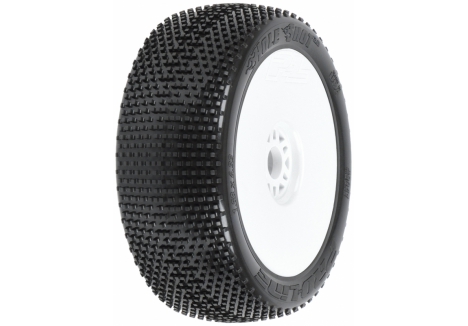 1/8 Hole Shot 2.0 S3 Front/Rear Buggy Tires Mounted 17mm Whi