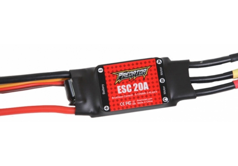 20A ESC With 200 Input Cable XT60 (for 800mm warbirds/1100mm Cessna 182/1280mm Easy trainer 1280 V1+V2 /1500mm Let13/ 1500mm Moa)