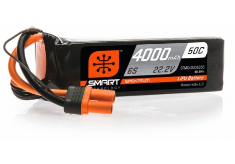 4000mAh 6S 22.2V 50C Smart LiPo Battery; IC5