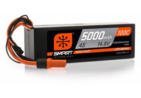 5000mAh 4S 14.8V 100C Smart LiPo Hardcase; IC5