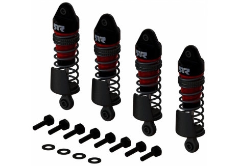 Aluminum Shock Set, L:58mm, 300cSt Oil (4pcs) - GROM Granite
