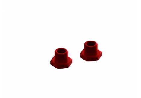 ARRMA Aluminium Wheel Hex 17mm Red 2-Pack ARA311035