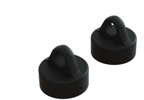 ARRMA Aluminum Shock Cap Black 2 Pack ARA330768
