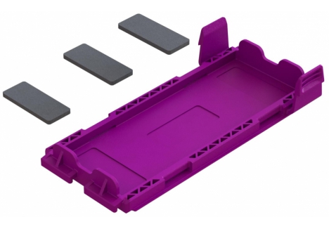 ARRMA Battery Door Set Purple Composite with Protective Pads Z-ARA320771