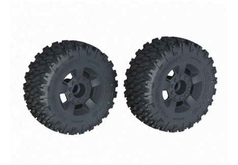 ARRMA dBoots Ragnarok MT Tire Set Glued Black RC Tyres ARA1383 ARA-1383