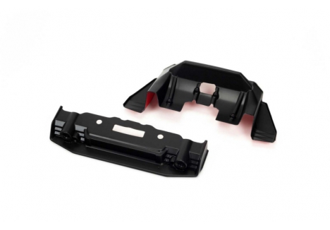 ARRMA FELONY 1/7 Painted Splitter Diffuser Black Red ARA410008