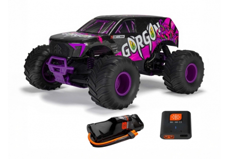 ARRMA Gorgon MEGA 550 1/10 2WD Brushed RC Monster Truck Purple ARA3230ST4