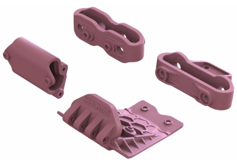 ARRMA Lower Skid And Bumper Mount Set, Pink Z-ARA320783