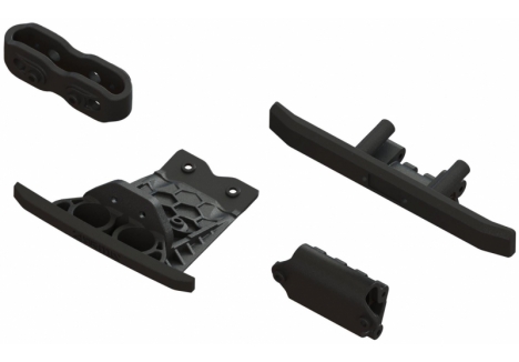 ARRMA Lower Skid And Bumper Set: Black Z-ARA-1547