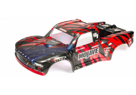 ARRMA MOJAVE 6S BLX 1/7 RC Painted Body Black Red Z-ARA411004