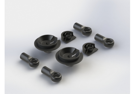 ARRMA Shock Rod End Set Spare Parts Composite Spring Perches Z-AR330338