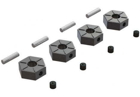 ARRMA Wheel Hex Metal 12mm RC Car Replacement Part 4 Pack AR310816