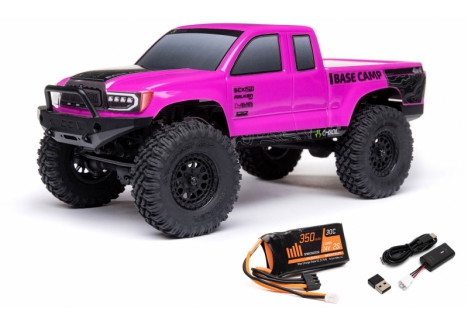 AXIAL 1/24 SCX24 Base Camp 4WD Rock Crawler RTR Pink C-AXI-1219T3