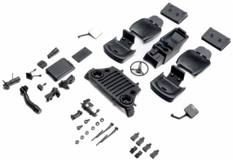 AXIAL Body Details Int/Ext CJ-7: SCX10 III Z-AXI-3858