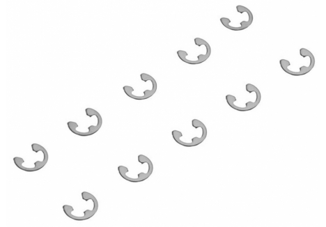 Axial E4 E-Clip 10 Pack 4.0mm Steel Retaining Rings Z-AXA1391