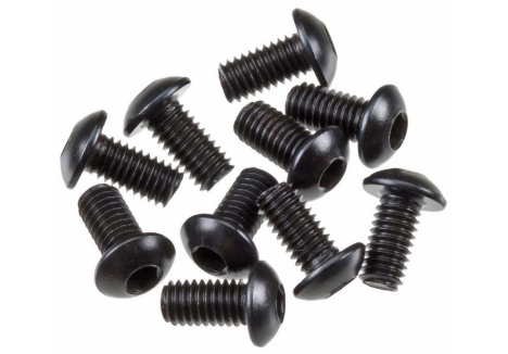 Axial Hex Socket Button Head M3x6mm Black Screw Pack AXA0113