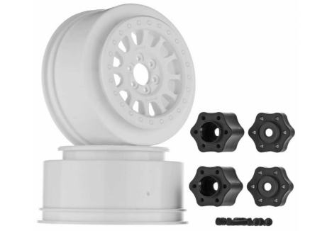 Axial Method 105 1/10 RC Wheels 2.2/3.0 White 12mm Hex Z-AX31371