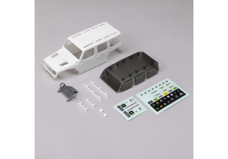 Axial SCX30 JLU 1/30 Scale Hard Body Shell Unpainted White Z-AXI-3303