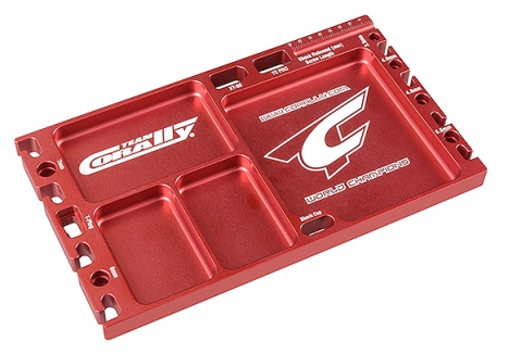 CORALLY MULTIPURPOSE ULTRA TRAY CNC MACHINED ALUMINIUM RED COLOUR C-16306