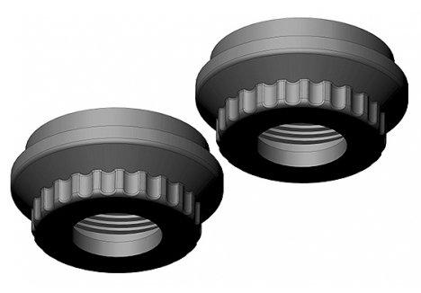 Corally Shock Cap Lower Aluminium 2 Pieces RC Suspension Upgrade C-00180-316