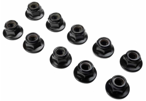 Flanged Nylock Nut, M5 STL (10)