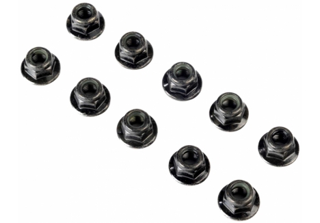 Flanged Nylock Nut, M6 STL (10)