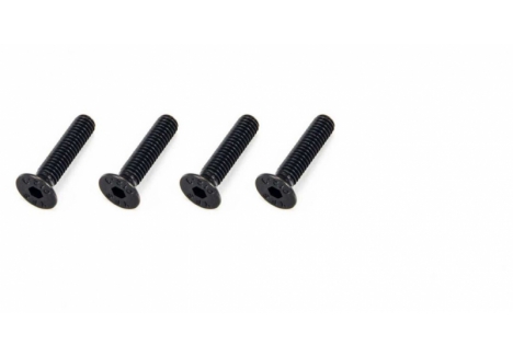 Flat Head Hex Machine Screw M4x18mm (4)