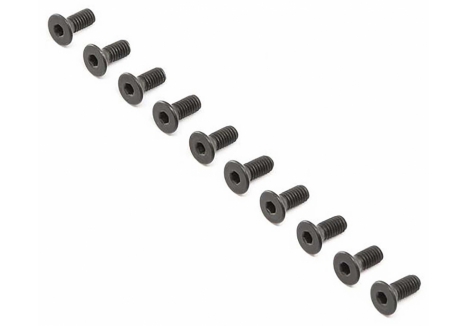Flat Head Screws, M4 x 10mm STL (10)