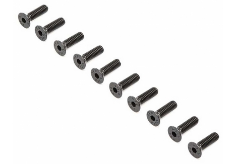 Flat Head Screws, M4 x 12mm STL (10)