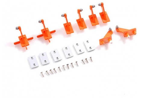 FMS 90MM Super Scorpion V2 Orange Control Horns Replacement Parts FMSEQ111OG