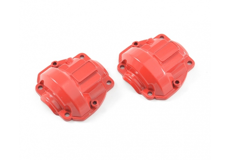 FTX Outback Fury and Hi-Rock Alloy Axle Box Cover Red Set of 2 FTX9221
