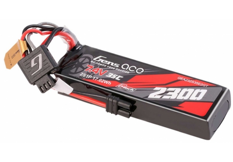 Gens Ace G-Tech 2S 7.4V 2300mAh 35C LiPo Battery iEC2 Connector GTC2S2300-35E2