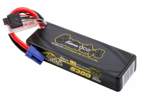 Gens Ace G-Tech 2S 7.4V 5300mAh 100C LiPo Battery EC5 O-GT2S5300-100E5