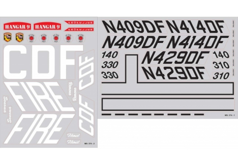 HAN Decal Sheet: OV-10 Bronco 20cc Z-HAN505521