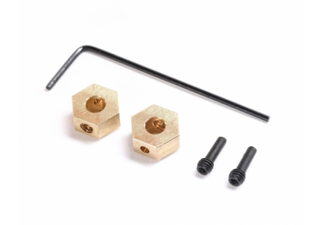 Hex Hub, Brass (2): SCX24, AX24