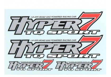 HoBao Hyper 7 TQ Sport Replacement Decal Set 4 Piece HTQD1