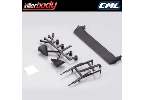 Killer Body Black Plastic Parts Set Lancia Delta HF Integrale KB48294