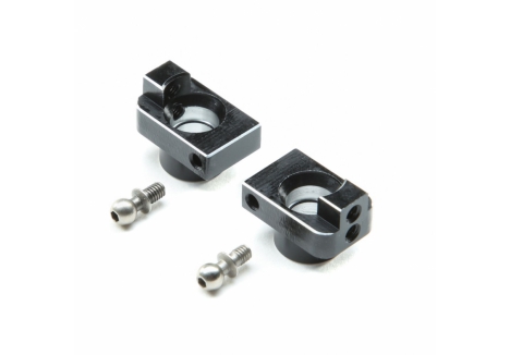 LOS Hub Set Rear, Aluminum: Mini-T 2.0, Mini-B Z-LOS311005