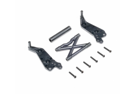LOS Wheelie Bar Set, Black: Mini LMT Z-LOS-2822
