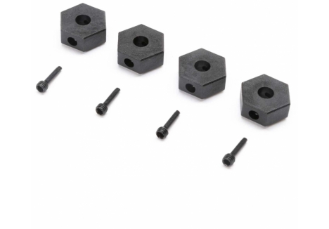 Losi 12mm Wheel Hex and Screwpin 4 Pack for 1/18 Mini LMT Z-LOS212050