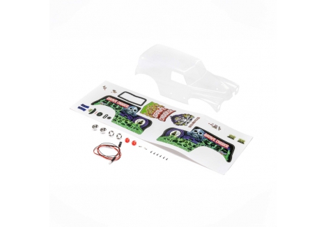 Losi Body Set Grave Digger Clear 1/18 Mini LMT Z-LOS210045