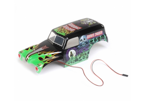 Losi Body Set Grave Digger Painted 1/18 Mini LMT Z-LOS210044