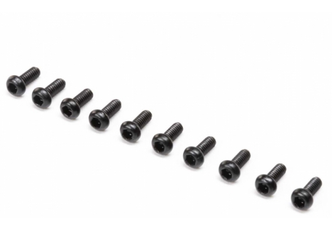 Losi Button Head Screws M2x5mm Hex Socket Black 10 Pack Z-LOS215004