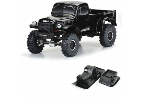 Pro-Line 1/10 1946 Dodge Power Wagon Black RC Crawler Body G-PRO3499-18
