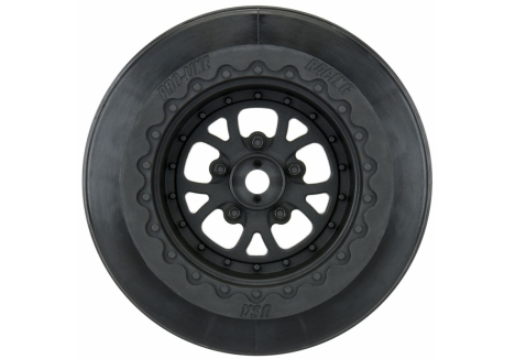 Pro-Line 1/10 Pomona Drag Spec Rear 2.2 inch 12mm Drag Wheels Black Pair G-PRO2776-03