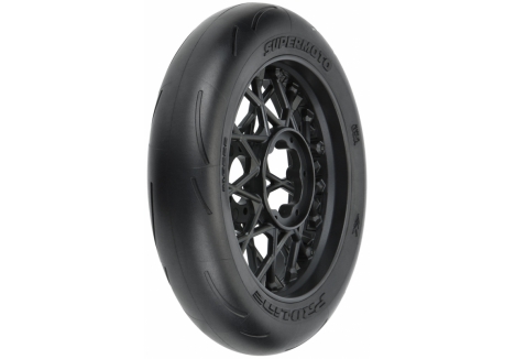 Pro-Line 1/4 Supermoto S3 Motorcycle Front Tyre MTD Black G-PRO10222-10