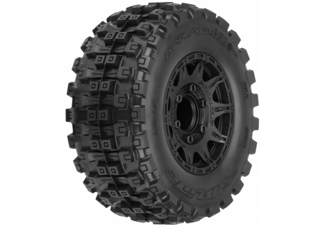 Pro-Line Badlands MX28 1/10 Belted Monster Truck Tyre Mounted Black G-PRO10174-10